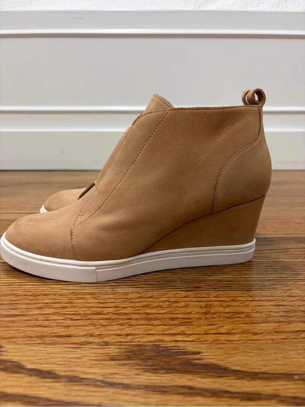 Linea Paolo Suede Wedge Heel Sneaker Bootie Felicia (7) - Picture 4 of 12